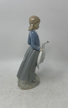Load image into Gallery viewer, Girl With Goose Glazed Porcelain Collectible Decorative Figurine Made In Spain
