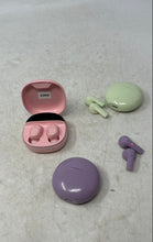 Load image into Gallery viewer, Lot Of 3 Pcs Assorted Multicolor Wireless Bluetooth Earbuds Not Tested
