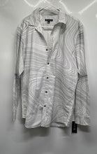Load image into Gallery viewer, INC International Concepts Mens White Black Printed Button-Up Shirt Size XL
