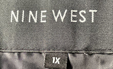 Load image into Gallery viewer, Nine West Womens Black Leather Long Sleeve Button-Front Jacket Size 1X
