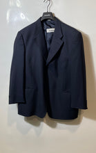 Load image into Gallery viewer, Moores Mens Blue Long Sleeve Pockets Single-Breasted Two Button Blazer Size 6R
