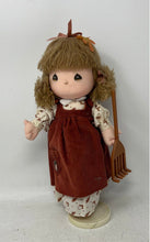 Load image into Gallery viewer, Blonde Hair Brown Eyes Play Doll In Multicolor Outfit w/ Display Stand For Girls
