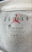 Load image into Gallery viewer, Jordan Boys White Jumpman Brand Of Flight Short Sleeve Graphic T-Shirt Size L
