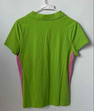 Load image into Gallery viewer, Tommy Hilfiger Womens Multicolor Short Sleeve Front Zipper Polo Shirt Size M
