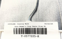 Load image into Gallery viewer, Zara Womens Gray Flat Front Pockets Straight Leg Dress Pants Size XL
