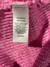 Load image into Gallery viewer, Express Womens Pink Knitted 3/4 Sleeve V-Neck Pullover Sweater Size Small
