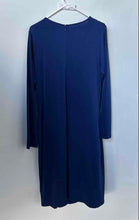 Load image into Gallery viewer, Michael Kors Womens Blue Long Sleeve Round Neck Wrap Dress Size OX
