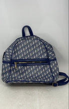 Load image into Gallery viewer, Unbranded Womens Blue Gray Printed Adjustable Strap Shoulder Backpack
