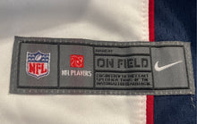Load image into Gallery viewer, Nike Mens White Blue New England Patriots Tom Brady #12 NFL Jersey Sport Size L
