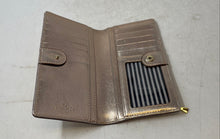 Load image into Gallery viewer, Kate Spade New York Womens Gold Tone Leather Credit Card Slot Bifold Wallet
