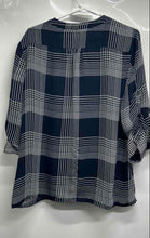 Load image into Gallery viewer, Banana Republic Womens Black Printed Button-Front Blouse Top Size Large

