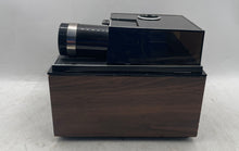 Load image into Gallery viewer, Bell &amp; Howell 977Q Black Brown Auto Focus Slide Cube Projector Not Tested

