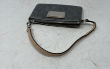 Load image into Gallery viewer, Michael Kors Womens Silver Brown Signature Print Inner Pocket Wristlet Wallet
