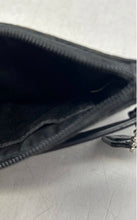 Load image into Gallery viewer, Coach Womens Black Signature Canvas Leather Trim Zip Top Wristlet Wallet
