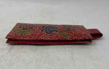 Load image into Gallery viewer, Unbranded Womens Multicolor Floral Printed Embossed Leather Snap Wallet
