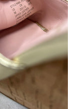Load image into Gallery viewer, Kate Spade New York Womens Penelope Pink Gold Leather Wedge Slide Sandals Sz 9 B
