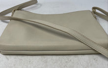 Load image into Gallery viewer, Tommy Hilfiger Womens Beige Pebbled Leather Inner Pocket Crossbody Bag

