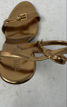 Load image into Gallery viewer, Steve Madden Womens Foxx Gold Stiletto Heel Ankle Strap Sandals Size 9.5M

