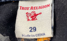 Load image into Gallery viewer, True Religion Womens Blue Denim 5-Pocket Design Stretch Skinny Jeans Size 29
