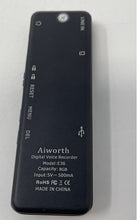 Load image into Gallery viewer, Aiworth Model E36 8GB Black Digital Voice Recorder With Case Not Tested
