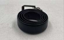 Load image into Gallery viewer, Kenneth Cole Reaction Mens Black Square Buckle Adjustable Dress Belt Sz L 38-40
