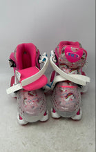 Load image into Gallery viewer, Roller Derby Girls White Pink Unicorn Print Adjustable Roller Skates Size 11-2
