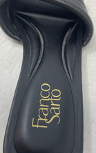 Load image into Gallery viewer, Franco Sarto Womens Caven Black Leather Square Toe Slip-On Slide Sandals Size 9M
