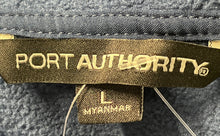 Load image into Gallery viewer, Port Authority Mens Blue Long Sleeve Full-Zip Jacket Size Large
