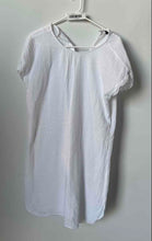 Load image into Gallery viewer, Banana Republic Womens White Gauze Short Sleeve Round Neck Shift Dress Size S
