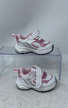 Load image into Gallery viewer, Wonder Nation Girls Chunky Jogger Pink White Hook &amp; Loop Sneakers Shoes Size 2

