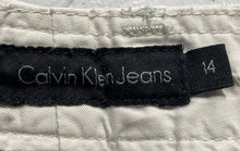 Load image into Gallery viewer, Calvin Klein Jeans Womens White Cotton Pockets Regular Fit Chino Shorts Size 14
