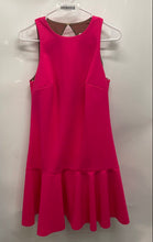 Load image into Gallery viewer, Trina Turk Womens Pink Sleeveless Crew Neck Ruffle A-Line Dress Size 4
