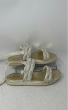 Load image into Gallery viewer, Michael Kors Womens Beige Signature Print Open Toe Ankle Strap Sandals Size 5
