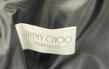 Load image into Gallery viewer, Jimmy Choo Parfums Womens Black Chain Strap Flap Over Crossbody Bag With Tags
