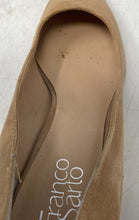 Load image into Gallery viewer, Franco Sarto Womens Callan Beige Leather Pointed Toe Block Pump Heels Size 9.5 M
