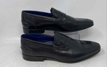 Load image into Gallery viewer, Bugatti Mens Black Leather Round Toe Low Top Slip-On Loafers Shoes Size 43

