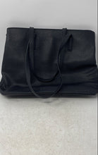 Load image into Gallery viewer, Kenneth Cole Reaction Womens Black Leather Double Handle Shoulder Tote Bag

