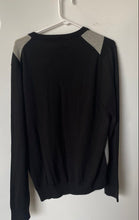Load image into Gallery viewer, Express Mens Black Multicolor Argyle Long Sleeve V-Neck Pullover Sweater Size M
