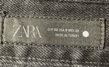 Load image into Gallery viewer, Zara Womens Black Denim High Rise Balloon Wide-Leg Jeans Size EU 32 US 0 W/ Tag
