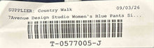 Load image into Gallery viewer, 7th Avenue Design Studio New York &amp; Company Womens Blue Trouser Pants Size 8
