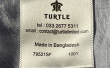 Load image into Gallery viewer, Turtle Mens Blue Cotton Slim Fit Long Sleeve Sports Club Dress Shirt Size 42
