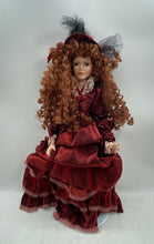 Load image into Gallery viewer, The Collector's Choice Curly Red Hair Victorian Collectible Porcelain Doll
