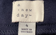 Load image into Gallery viewer, A New Day Womens Blue Back Zip Pockets Slit Straight &amp; Pencil Skirt Size 4
