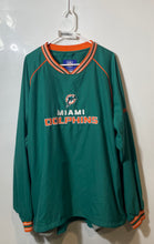 Load image into Gallery viewer, Reebok Mens Green Miami Dolphins Pullover Long Sleeve NFL T-Shirt Size 2XL
