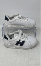 Load image into Gallery viewer, Tommy Hilfiger Kids Cayman 3.0 Alt White Black Hook &amp; Loop Sneaker Shoes Size 10
