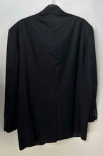 Load image into Gallery viewer, Lauren Ralph Lauren Mens Black Striped Two-Button Blazer Jacket Size 50L
