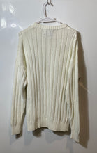 Load image into Gallery viewer, Chaps Ralph Lauren Mens White Long Sleeve Cable-Knit Pullover Sweater Size Large
