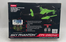 Load image into Gallery viewer, Syma Sky Phantom FPV Green Drone 4 CH Remote Control Drone Untested

