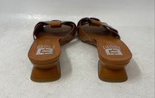 Load image into Gallery viewer, Emanuele Crasto Womens Brown Leather Slip-On Block Slide Sandals Size 38
