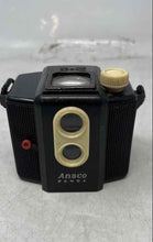 Load image into Gallery viewer, Vintage Ansco Panda Black Plastic 620 Roll Film Box Camera Not Tested
